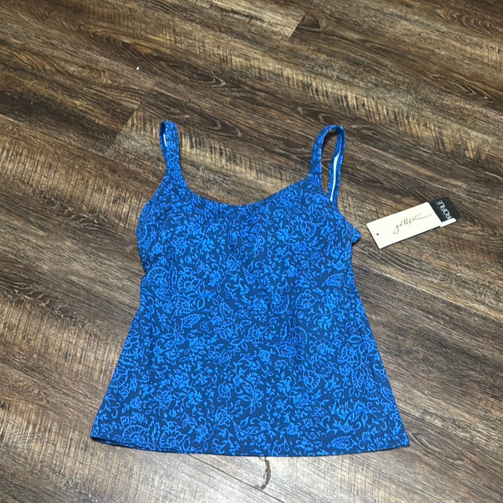 Blue Floral Women's Top